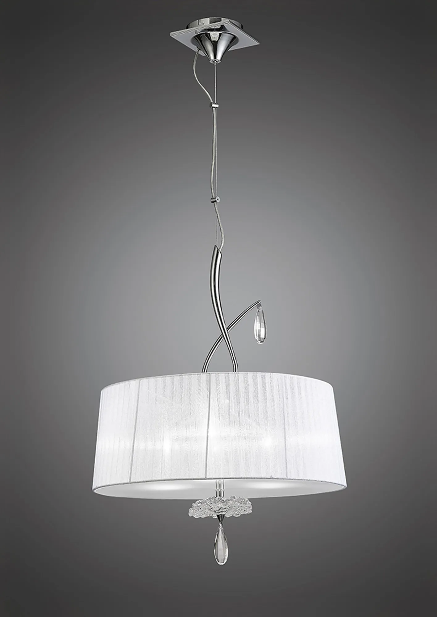 M5274  Louise Crystal Pendant 3 Light